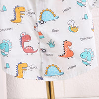 Load image into Gallery viewer, 2 Pieces Set Baby Kid Boys Dinosaur Print Shirts And Solid Color Shorts Wholesale 230328425
