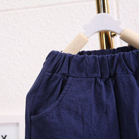 Load image into Gallery viewer, 2 Pieces Set Baby Kid Boys Dinosaur Print Shirts And Solid Color Shorts Wholesale 230328425
