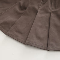 Load image into Gallery viewer, 2 Pieces Set Baby Kid Girls Boys Checked Tops And Solid Color Skirts Shorts Wholesale 230328427
