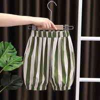 Load image into Gallery viewer, 2 Pieces Set Baby Kid Boys Letters Print T-Shirts And Striped Shorts Wholesale 230328438
