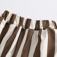 Load image into Gallery viewer, 2 Pieces Set Baby Kid Boys Letters Print T-Shirts And Striped Shorts Wholesale 230328438
