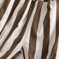 Load image into Gallery viewer, 2 Pieces Set Baby Kid Boys Letters Print T-Shirts And Striped Shorts Wholesale 230328438
