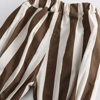 Load image into Gallery viewer, 2 Pieces Set Baby Kid Boys Letters Print T-Shirts And Striped Shorts Wholesale 230328438
