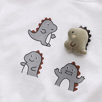 Load image into Gallery viewer, 2 Pieces Set Baby Kid Boys Cartoon Print T-Shirts And Striped Pants Wholesale 230328452
