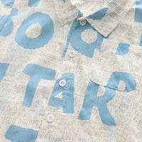 Load image into Gallery viewer, 2 Pieces Set Baby Kid Boys Letters Shirts And Solid Color Shorts Wholesale 230328455
