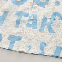 Load image into Gallery viewer, 2 Pieces Set Baby Kid Boys Letters Shirts And Solid Color Shorts Wholesale 230328455
