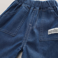 Load image into Gallery viewer, 2 Pieces Set Baby Kid Boys Letters Shirts And Solid Color Shorts Wholesale 230328455
