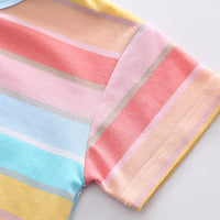 Load image into Gallery viewer, 2 Pieces Set Baby Kid Girls Striped T-Shirts And Love heart Rompers Wholesale 230328494
