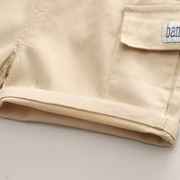 Load image into Gallery viewer, 2 Pieces Set Baby Kid Boys Striped Animals Print T-Shirts And Solid Color Shorts Wholesale 230328504
