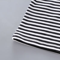 Load image into Gallery viewer, 2 Pieces Set Baby Kid Boys Striped Polo Shirts And Solid Color Shorts Wholesale 230328526
