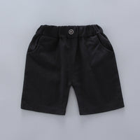 Load image into Gallery viewer, 2 Pieces Set Baby Kid Boys Striped Polo Shirts And Solid Color Shorts Wholesale 230328526
