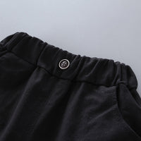 Load image into Gallery viewer, 2 Pieces Set Baby Kid Boys Striped Polo Shirts And Solid Color Shorts Wholesale 230328526
