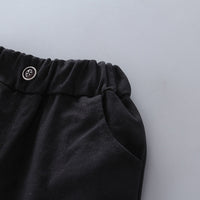 Load image into Gallery viewer, 2 Pieces Set Baby Kid Boys Striped Polo Shirts And Solid Color Shorts Wholesale 230328526
