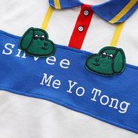 Load image into Gallery viewer, 2 Pieces Set Baby Kid Boys Letters Print Polo Shirts And Cartoon Shorts Wholesale 230328534
