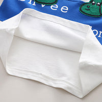 Load image into Gallery viewer, 2 Pieces Set Baby Kid Boys Letters Print Polo Shirts And Cartoon Shorts Wholesale 230328534
