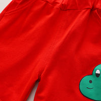 Load image into Gallery viewer, 2 Pieces Set Baby Kid Boys Letters Print Polo Shirts And Cartoon Shorts Wholesale 230328534
