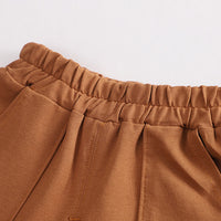 Load image into Gallery viewer, 2 Pieces Set Baby Kid Boys Striped Color-blocking T-Shirts And Solid Color Shorts Wholesale 230328549
