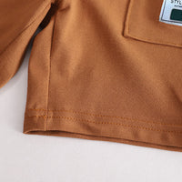 Load image into Gallery viewer, 2 Pieces Set Baby Kid Boys Striped Color-blocking T-Shirts And Solid Color Shorts Wholesale 230328549
