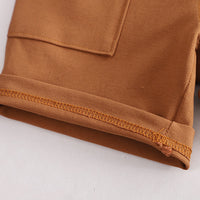 Load image into Gallery viewer, 2 Pieces Set Baby Kid Boys Striped Color-blocking T-Shirts And Solid Color Shorts Wholesale 230328549
