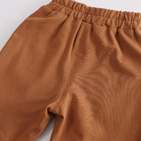 Load image into Gallery viewer, 2 Pieces Set Baby Kid Boys Striped Color-blocking T-Shirts And Solid Color Shorts Wholesale 230328549
