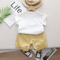 Load image into Gallery viewer, 2 Pieces Set Baby Kid Boys Letters Animals Cartoon Print T-Shirts And Shorts Wholesale 230328550
