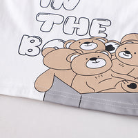 Load image into Gallery viewer, 2 Pieces Set Baby Kid Boys Letters Animals Cartoon Print T-Shirts And Shorts Wholesale 230328550
