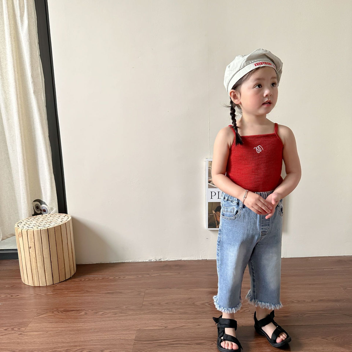 Baby Kid Girls Solid Color Jeans Wholesale 230330220