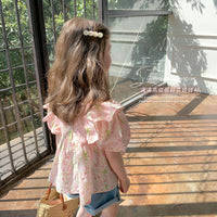 Load image into Gallery viewer, Baby Kid Girls Flower Print Tops Wholesale 230330265
