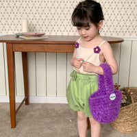 Load image into Gallery viewer, 2 Pieces Set Baby Kid Girls Solid Color Flower Tank Tops And Bow Shorts Wholesale 230330361
