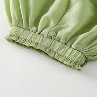 Load image into Gallery viewer, 2 Pieces Set Baby Kid Girls Solid Color Flower Tank Tops And Bow Shorts Wholesale 230330361
