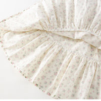 Load image into Gallery viewer, 2 Pieces Set Baby Kid Girls Solid Color Tops And Flower Dresses Wholesale 230330368
