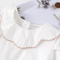 Load image into Gallery viewer, 2 Pieces Set Baby Kid Girls Solid Color Tops And Flower Dresses Wholesale 230330368
