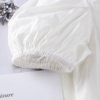 Load image into Gallery viewer, 2 Pieces Set Baby Kid Girls Solid Color Tops And Flower Dresses Wholesale 230330368
