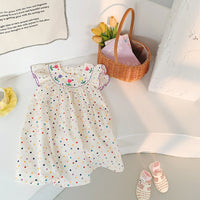 Load image into Gallery viewer, Baby Kid Girls Flower Polka dots Embroidered Dresses Wholesale 230330371
