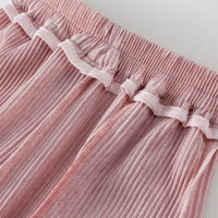 Load image into Gallery viewer, 2 Pieces Set Baby Kid Girls Flower Print Tops And Solid Color Pants Wholesale 230330396
