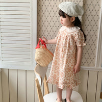Load image into Gallery viewer, Baby Kid Girls Flower Print Dresses Wholesale 230330435
