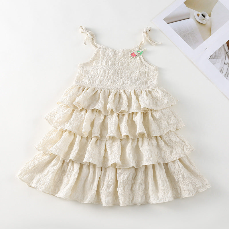 Baby Kid Girls Solid Color Dresses Wholesale 230330448