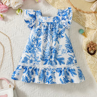 Load image into Gallery viewer, Baby Kid Girls Flower Print Dresses Wholesale 23033058

