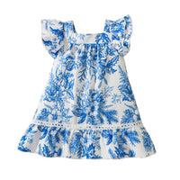 Load image into Gallery viewer, Baby Kid Girls Flower Print Dresses Wholesale 23033058
