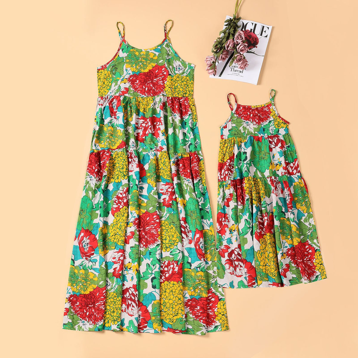 Mommy And Me Kid Flower Dresses Wholesale 230403217