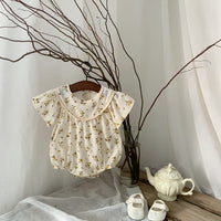 Load image into Gallery viewer, Baby Girls Flower Print Rompers Wholesale 230403254
