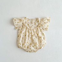 Load image into Gallery viewer, Baby Girls Flower Print Rompers Wholesale 230403254
