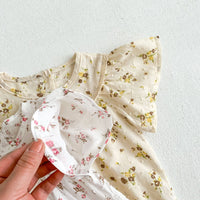 Load image into Gallery viewer, Baby Girls Flower Print Rompers Wholesale 230403254
