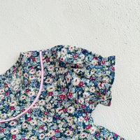 Load image into Gallery viewer, Baby Girls Flower Print Rompers Wholesale 230403263
