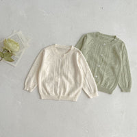 Load image into Gallery viewer, Baby Girls Solid Color Cardigan Wholesale 230403273
