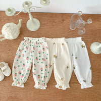Load image into Gallery viewer, Baby Unisex Flower Fruit Print Pants Wholesale 230403295
