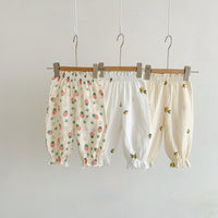 Load image into Gallery viewer, Baby Unisex Flower Fruit Print Pants Wholesale 230403295
