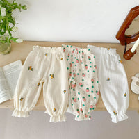 Load image into Gallery viewer, Baby Unisex Flower Fruit Print Pants Wholesale 230403295
