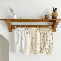 Load image into Gallery viewer, Baby Unisex Flower Fruit Print Pants Wholesale 230403295
