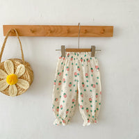 Load image into Gallery viewer, Baby Unisex Flower Fruit Print Pants Wholesale 230403295
